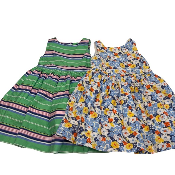 Polo Ralph Lauren Lot Of 2 Fit & Flare Dresses Sleeveless Sz 3T - Picture 1 of 13